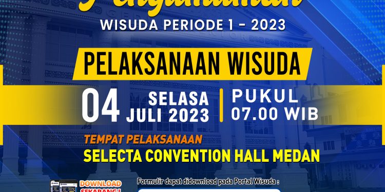 UMSU akan memwisudakan 1276 Wisudawan dan Wisudawati Periode 1 Tahun 2023